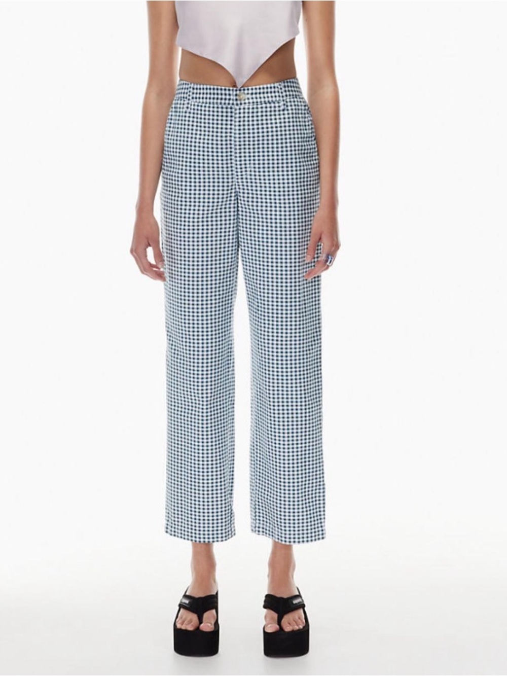 Aritzia Sunday Best Jaden Pant in Gingham